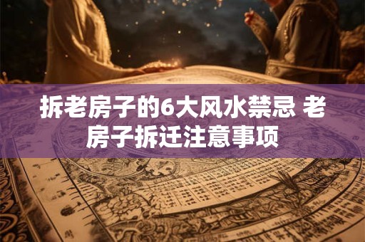 拆老房子的6大风水禁忌 老房子拆迁注意事项