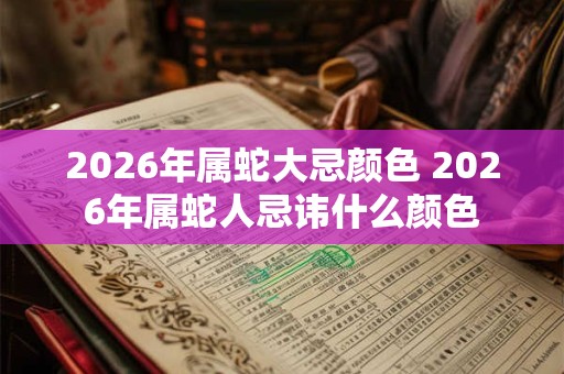 2026年属蛇大忌颜色 2026年属蛇人忌讳什么颜色 2026年属蛇大忌颜色 2026年属蛇人忌讳什么颜色