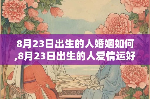 8月23日出生的人婚姻如何,8月23日出生的人爱情运好吗