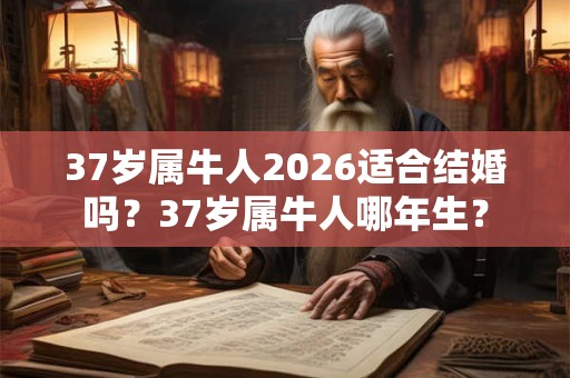 37岁属牛人2026适合结婚吗？37岁属牛人哪年生？