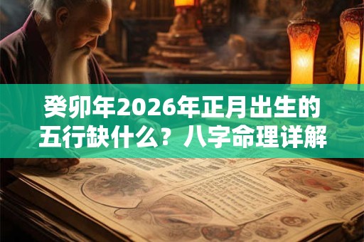 癸卯年2026年正月出生的五行缺什么？八字命理详解
