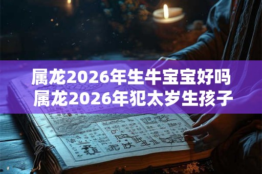 属龙2026年生牛宝宝好吗 属龙2026年犯太岁生孩子有什么影响 属龙2026年生牛宝宝好吗 属龙2026年犯太岁生孩子有什么影响