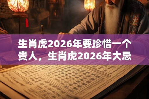 生肖虎2026年要珍惜一个贵人，生肖虎2026年大忌
