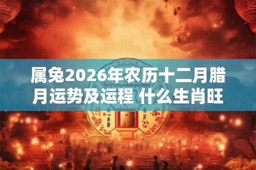 属兔2026年农历十二月腊月运势及运程 什么生肖旺属兔的人