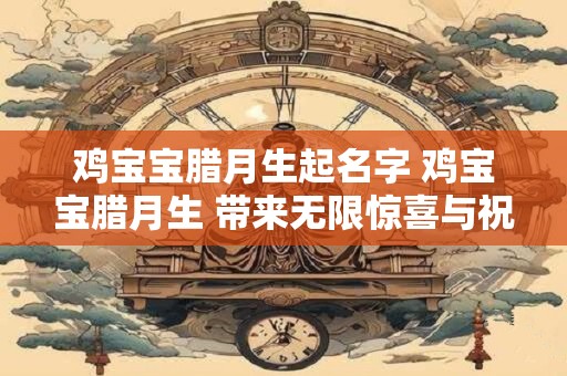 鸡宝宝腊月生起名字 鸡宝宝腊月生 带来无限惊喜与祝福