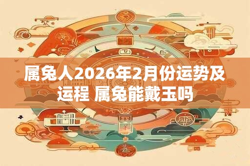 属兔人2026年2月份运势及运程 属兔能戴玉吗
