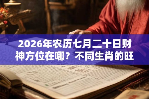 2026年农历七月二十日财神方位在哪？不同生肖的旺财颜色