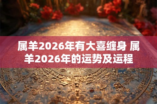 属羊2026年有大喜缠身 属羊2026年的运势及运程