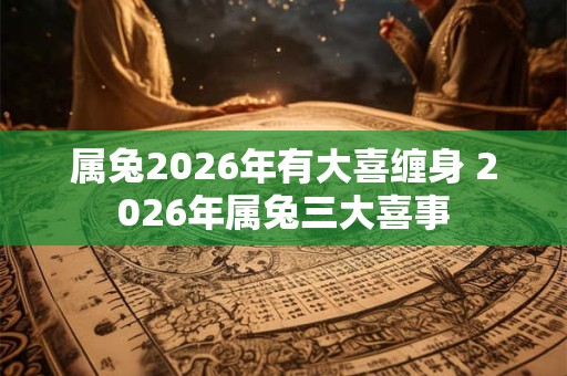 属兔2026年有大喜缠身 2026年属兔三大喜事