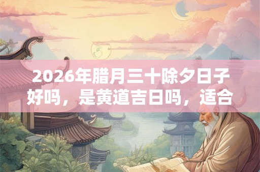 2026年腊月三十除夕日子好吗，是黄道吉日吗，适合出游出远门吗？