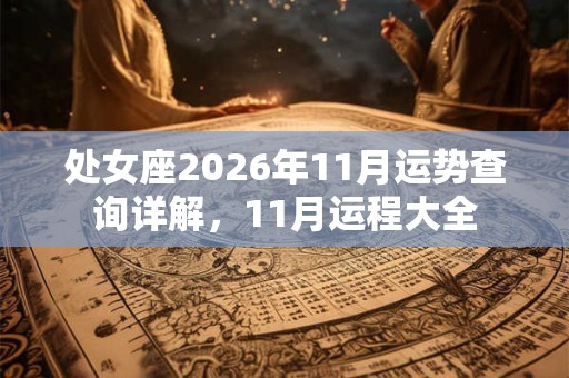 处女座2026年11月运势查询详解，11月运程大全