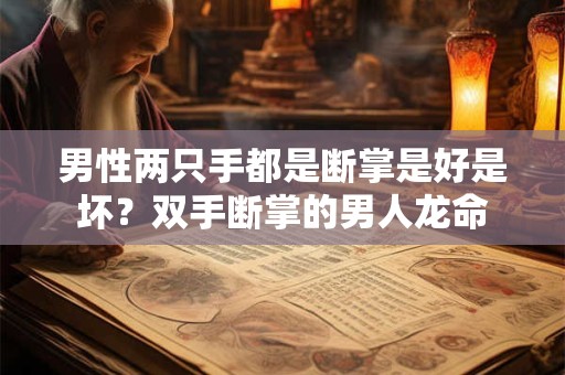 男性两只手都是断掌是好是坏？双手断掌的男人龙命