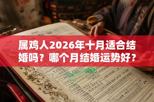 属鸡人2026年十月适合结婚吗？哪个月结婚运势好？