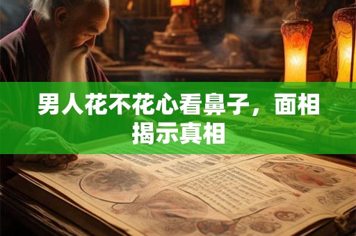 男人花不花心看鼻子，面相揭示真相