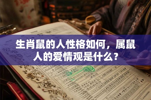 生肖鼠的人性格如何，属鼠人的爱情观是什么？