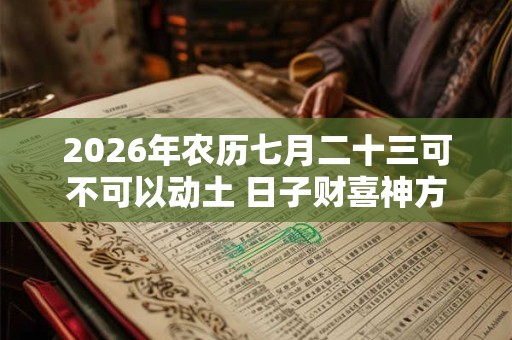 2026年农历七月二十三可不可以动土 日子财喜神方位