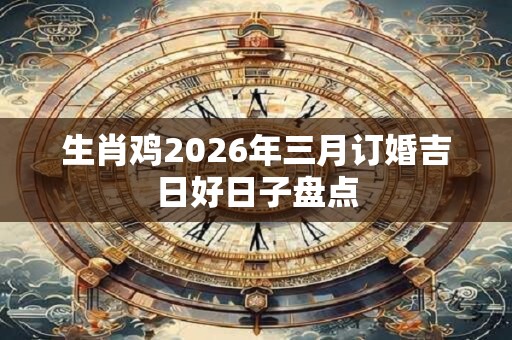 生肖鸡2026年三月订婚吉日好日子盘点