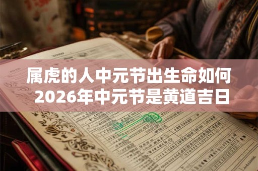 属虎的人中元节出生命如何 2026年中元节是黄道吉日吗