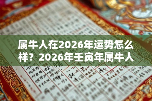 属牛人在2026年运势怎么样?2026年壬寅年属牛人全年运势详解 属牛人在2026年运势怎么样?2026年壬寅年属牛人全年运势详解