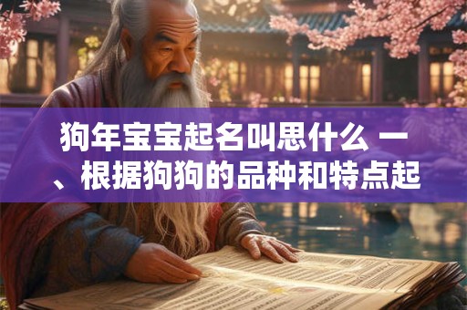 狗年宝宝起名叫思什么 一、根据狗狗的品种和特点起名 狗年宝宝起名叫思什么 一、根据狗狗的品种和特点起名