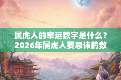 属虎人的幸运数字是什么?2026年属虎人要忌讳的数字是什么? 属虎人的幸运数字是什么?2026年属虎人要忌讳的数字是什么?