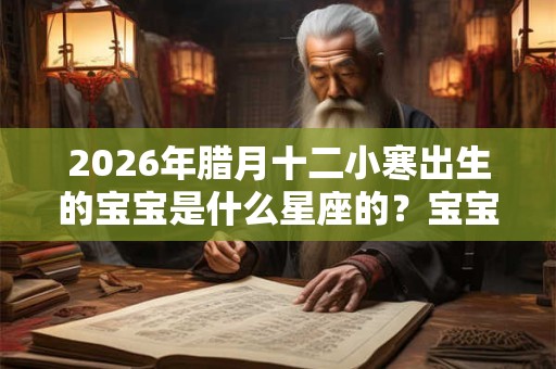 2026年腊月十二小寒出生的宝宝是什么星座的?宝宝性格如何? 2026年腊月十二小寒出生的宝宝是什么星座的?宝宝性格如何?