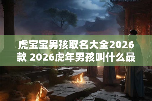 虎宝宝男孩取名大全2026款 2026虎年男孩叫什么最好最吉利