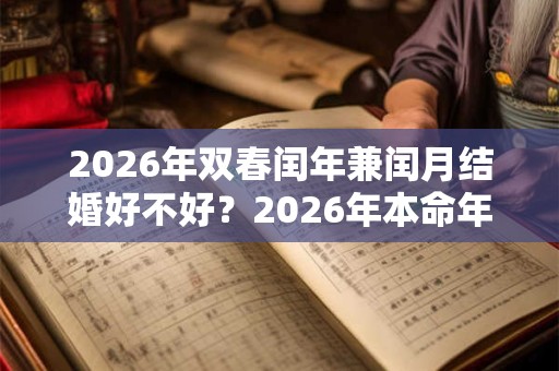 2026年双春闰年兼闰月结婚好不好？2026年本命年结婚好吗？