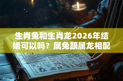 生肖兔和生肖龙2026年结婚可以吗？属兔跟属龙相配好吗？