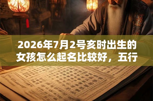2026年7月2号亥时出生的女孩怎么起名比较好,五行是什么? 2026年7月2号亥时出生的女孩怎么起名比较好,五行是什么?
