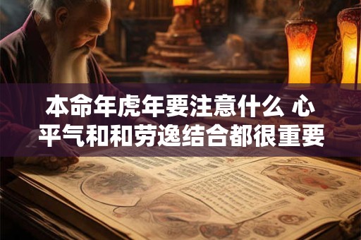 本命年虎年要注意什么 心平气和和劳逸结合都很重要! 本命年虎年要注意什么 心平气和和劳逸结合都很重要!