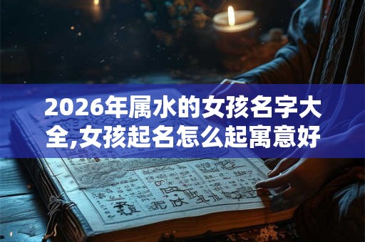 2026年属水的女孩名字大全,女孩起名怎么起寓意好？