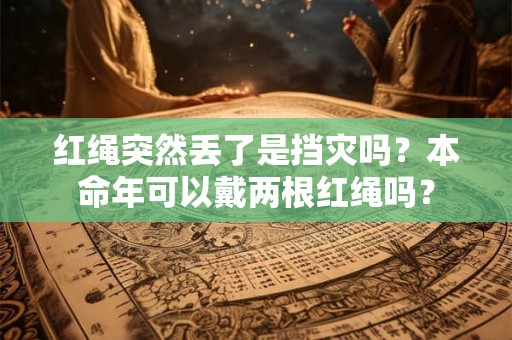 红绳突然丢了是挡灾吗？本命年可以戴两根红绳吗？