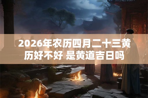 2026年农历四月二十三黄历好不好 是黄道吉日吗 2026年农历四月二十三黄历好不好 是黄道吉日吗