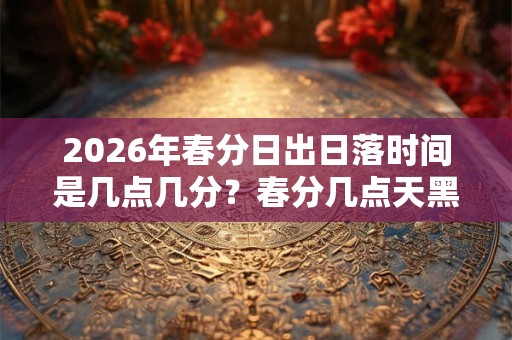 2026年春分日出日落时间是几点几分？春分几点天黑？