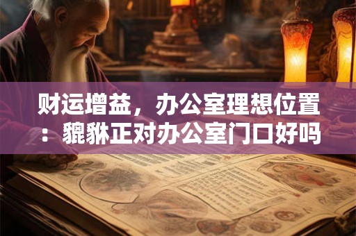 财运增益，办公室理想位置：貔貅正对办公室门口好吗