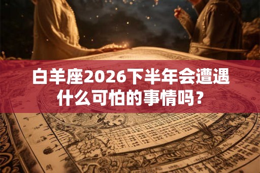 白羊座2026下半年会遭遇什么可怕的事情吗？