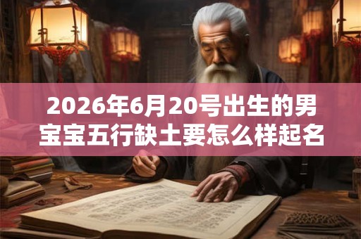 2026年6月20号出生的男宝宝五行缺土要怎么样起名字