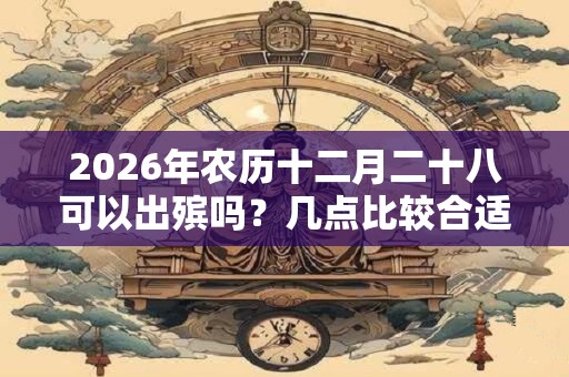 2026年农历十二月二十八可以出殡吗?几点比较合适? 2026年农历十二月二十八可以出殡吗?几点比较合适?