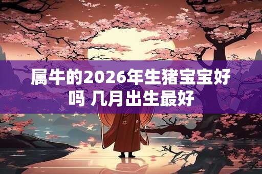 属牛的2026年生猪宝宝好吗 几月出生最好 属牛的2026年生猪宝宝好吗 几月出生最好