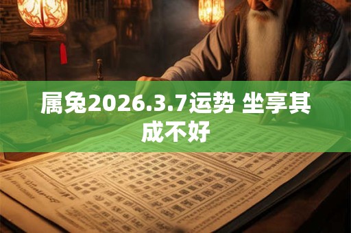 属兔2026.3.7运势 坐享其成不好 属兔2026.3.7运势 坐享其成不好