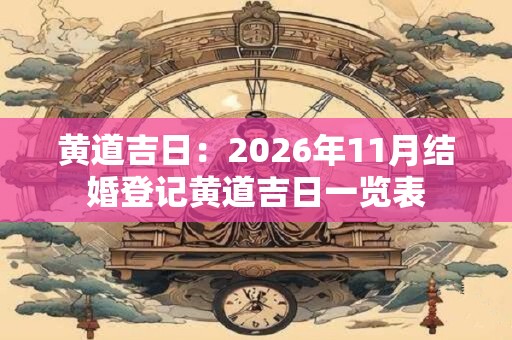 黄道吉日:2026年11月结婚登记黄道吉日一览表 黄道吉日:2026年11月结婚登记黄道吉日一览表
