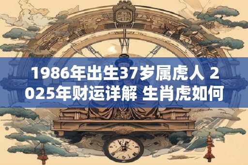 1986年出生37岁属虎人 2026年财运详解 生肖虎如何变富